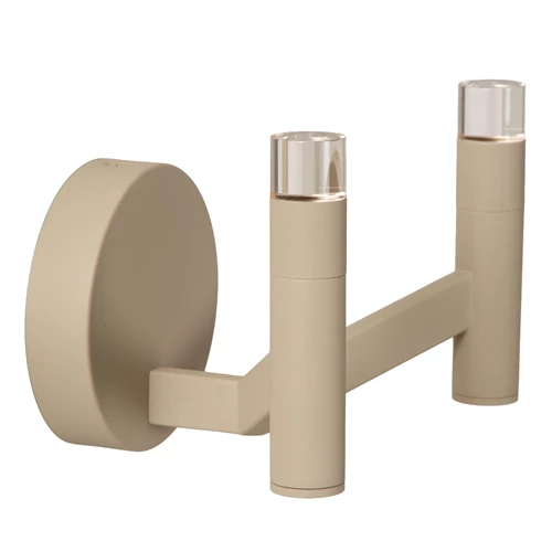 Lucide WELLINGTON - Wall light - LED Dim. - G9 - 2x3W 2700K - Taupe - Vibes - turned off